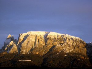 la vista dello sciliar dal Renon